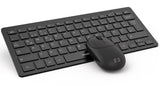 1 x RAW Customer Returns seenda Wireless Keyboard and Mouse Small, Ultra Thin Mini Wireless Keyboard with Mouse with USB Receiver for Computer Laptop Smart TV Home Office Travel, QWERTY Layout and Quiet Click Black  - RRP €24.5