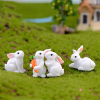 1 x RAW Customer Returns NUOBESTY 24 Pieces Miniature Rabbit Figure Bunny Decorative Figure Animal Figure Miniature Garden Decoration Cake Topper for Fairy Garden Micro Landscape Decoration Moss Bonsai Succulents Random Style  - RRP €12.99