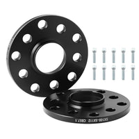 1 x RAW Customer Returns GEARMONSTER wheel spacers 2x10mm spacers set LK 100 5 112 5 NLB 57.1 with 10 pieces wheel bolts M14x1.5 wheel spacers for VW Golf GTI Polo - RRP €54.54