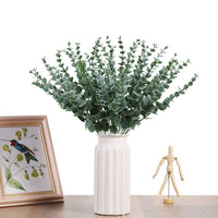 1 x RAW Customer Returns 36 pieces eucalyptus artificial eucalyptus plant artificial eucalyptus branches leaves eucalyptus decoration eucalyptus leaves artificial plants plastic plants for flower arrangement table decoration wedding balcony - RRP €14.71