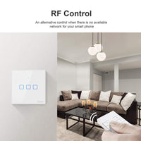 1 x RAW Customer Returns Smart Switch, SONOFF T2 3Gang Light Wall WiFi Wireless RF Control, 3 Channel Switch for Smart Home Automation Solutions EU Type, 1-way - RRP €28.22