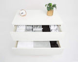 1 x RAW Customer Returns Eco Home Store Large Drawer Organizer Set of 12 White Drawer Dividers for Home Clothes Storage Organizer T-Shirts Underwear Organizer Closet Organizer - RRP €31.99