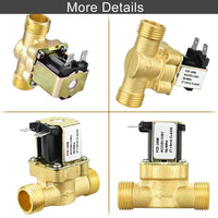 1 x RAW Customer Returns KLYNGTSK 1 2 Solenoid Valve AC 220V 240V Electronic Solenoid Valve Brass Water Valve Normally Closed Solenoid Valve Magnetic Water Valve Direct Operated Valve for Water Control - RRP €15.11