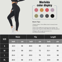 1 x RAW Customer Returns Merlvida High Waist Sports Leggings for Women Push Up Elastic Leggings for Women Seamless Sports Tights for Women Slim Sports Leggings Tummy Control Sportswear Women s Yoga Fitness Pants - RRP €20.77