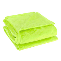 1 x RAW Customer Returns sourcing map cuddly blanket bedspread soft warm fleece blanket as a sofa blanket couch blanket living and cuddly blanket wool blanket made of velvety plush apple green 150x200cm - RRP €30.99