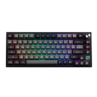 1 x RAW Customer Returns EPOMAKER TH66 Pro 65 Hot Swappable RGB Triple Mode Mechanical Gaming Keyboard, NKRO Keyboard with MDA PBT Keys, Button Control for Mac Win TH66 Pro Black Case, Gateron Pro Yellow  - RRP €94.42