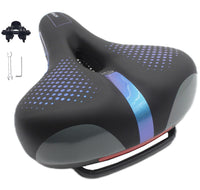 1 x RAW Customer Returns WHATWEARS Bicycle and Tricycle Saddle Seat for Men and Women, Upgrade Saddle with Air Holes, 25 x 22cm, Memory Foam, Shock Absorbing, Breathable, Comfortable, Generic - RRP €30.0