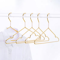 1 x RAW Customer Returns Metal Clothes Hanger, Qualsen 30 Pieces Clothes Rail, 42 cm Rose Gold Space-Saving Clothes Hanger Stainless Steel Clothes Hanger Wire, Clothes Hanger - RRP €31.21