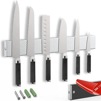 13 x Brand New HG Power Knife Holder, Knife Bar, Magnetic Stainless Steel Holder for Kitchen Utensils and Utensils, 30cm - RRP €296.4