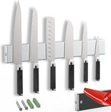 13 x Brand New HG Power Knife Holder, Knife Bar, Magnetic Stainless Steel Holder for Kitchen Utensils and Utensils, 30cm - RRP €296.4