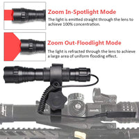 1 x RAW Customer Returns DARKBEAM Red Light Flashlight Tactical LED Rechargeable USB, 501BS High Lumen Zoomable Red Flashlights Portable Handheld Red Light for Fishing Hunting Detector Astrophotography - RRP €30.28