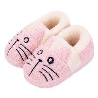 1 x RAW Customer Returns KVbabby slippers girls slippers plush boys cotton slippers children warm cat soft slippers women winter cartoon lightweight non-slip slippers 21-22 EU label size 14-15 Pink2 - RRP €19.15