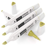 8 x Brand New ARTEZA EverBlend markers, A945 sapphire yellow pack of 4, fine tip and chisel tip, alcohol-based twin markers, high-quality graffiti markers for coloring, calligraphy and drawing - RRP €134.4