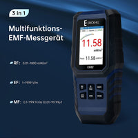 1 x RAW Customer Returns ERICKHILL EMF Meter ER02, EF MF RF Testing Electromagnetic Meter Rechargeable Electromagnetic Field Detector Hand-held LCD EMF Detector, for Home, Bedroom, Office, Outdoor - RRP €66.38