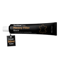 1 x RAW Customer Returns Furniture Clinic Leather Repair Filler To Fill Holes, Scratches, Nicks, Cracks Black 50ml  - RRP €13.28