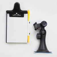 1 x RAW Customer Returns Mobi Lock Car Clipboard, Dashboard Memo Pad with Pen Holder Pad Holder - Universal Suction Cup, Flexible Neck Mount - Allows you to take notes on the go with 1 pad - RRP €14.11