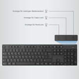 1 x RAW Customer Returns seenda Wireless Keyboard and Mouse Set, Full Size Wireless Keyboard with USB Receiver, Quiet with 1400 DPI, QWERTY Layout for Computer, Laptop, Windows, MacOS Black  - RRP €23.18