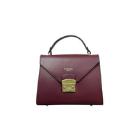 1 x RAW Customer Returns Cheval Firenze Antares Handbag, Genuine Leather Made in Italy Bordeaux  - RRP €76.09