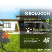 1 x RAW Customer Returns solucontech solar irrigation system - automatic drip irrigation for up to 15 plants with 15 m hose for garden and balcony potted plants outdoors including LCD display - easy installation - RRP €60.41