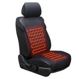 2 x RAW Customer Returns Seat cushion, comfortable full back seat cover, universal for front seat in winter - RRP €141.22