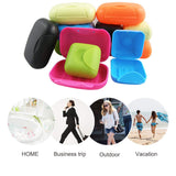 4 x Brand New Creative soap box for on the go, handmade, soap box soap box for travel, with closure black blue  - RRP €35.96