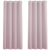 1 x RAW Customer Returns PONY DANCE curtains for children s room girls eyelet curtain set of 2 H 175 x W 140 cm blackout curtains for children s room eyelet curtain opaque light pink - RRP €36.95