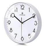 1 x RAW Customer Returns Lafocuse Silent Modern Green Wall Clock Classic Analog Simple Arabic Numerals Quartz Clock without Ticking for Living Room Bedroom Office 30cm - RRP €15.49