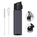 1 x RAW Customer Returns RhinoShield AquaStand Magnetic Bottle 800 ml Tritan Drinking Bottle with Straw, Sports Bottle with MagSafe Compatible Handle, Tripod with Adjustable Angles, Leak-Proof - Black - RRP €50.57