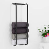 1 x Brand New EnjoyNest Towel Rack, Bathroom Towel Rack, Stainless Steel Towel Rack for Bathroom, Bath Towel Rack Organizer for Folded Large Towel Washcloths, Black - RRP €36.29