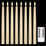 1 x RAW Customer Returns IMAGE 12pcs LED Taper Candles Battery Operated Remote Control Timer Flickering Ivory Wedding Christmas Valentine s Day Party - RRP €30.24