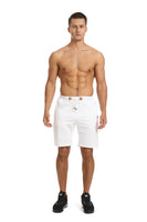 1 x RAW Customer Returns Tansozer shorts men s shorts summer jogging bottoms short cotton gym sweat shorts men s sports fitness training shorts white L - RRP €33.98