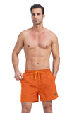 1 x RAW Customer Returns Ougelebo men s swimming trunks, men s short shorts, quick-drying men s swimming shorts, men s board shorts, beach shorts, orange 3XL - RRP €27.99