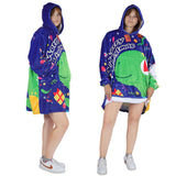 8 x Brand New Queenshin Oversized Hoodie Dinosaur Wearable Blankets Sweatshirt for Women, Warm Comfy Flannel Blanket Body Blanket, One Size - RRP €163.2