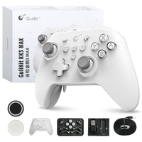 1 x RAW Customer Returns GULIkit KK3 MAX Bluetooth Controller with RGB Light, Magnetic Levitation Vibration Motor, Hall Joysticks and Trigger, 1000Hz Frequency Response, 4 Rear Buttons for PC Switch Steam Android iOS MacOS - RRP €79.99