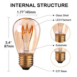 1 x RAW Customer Returns Century Light Pack of 6 E27 Vintage LED Light Bulbs 2W Candle Filament Replaces 20W 150lm 2200K extra warm white 360 230V, spiral bulb, not dimmable - RRP €24.99