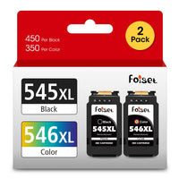 1 x RAW Customer Returns Foiset for Canon printer cartridges 545 546 replacement for Canon PG-545 CL-546 XL PG-545XL CL-546XL for Canon MX495 TR4550 TS3350 TS3150 TR4551 MG2550s MG2555s TS3151 MG3050 MG2950 TS205 black, color  - RRP €32.99