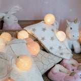 1 x RAW Customer Returns GuirLED - Cotton Ball Lights - LED USB - Baby Night Light 2 hours - Mains Adapter - 3 Intensities - 24 Balls 2.4m - Princess - RRP €34.99