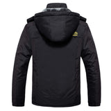 1 x RAW Customer Returns MAGCOMSEN winter jackets men s warm softshell jacket outdoor ski jacket fleece winter parka men s transition jacket waterproof rain jacket hiking jacket with hood black XL - RRP €80.65