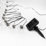 1 x RAW Customer Returns Festive Lights Outdoor Solar Powered LED String Lights, 50 Lights and 10 Bulbs, 3.6m - RRP €7.0