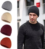 11 x Brand New WEKNOWU Unisex Retro Soft Stretchy Knit Beanie Hat for Men and Women, Gray, One Size - RRP €250.8