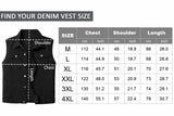 1 x RAW Customer Returns KTWOLEN Men s Denim Vest Vintage Jeans Vest Outdoor Biker Vest Leisure Sleeveless Jacket Motorcycle Vest Trucker Vest Denim Vest for Men, Black, M - RRP €39.48