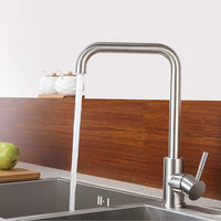 1 x RAW Customer Returns Low pressure kitchen tap, Lonheo kitchen tap low pressure kitchen tap with 3 connections, stainless steel mixer tap kitchen sink tap for boiler and small storage - RRP €40.32