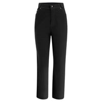 1 x Brand New FREDDY - Black 7 8 High Waist Trousers Beige Shuttle Fabric, Women, Black, Medium - RRP €24.0