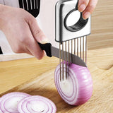 5 x Brand New Food Slice Assistant, onion holder slices, onion holder, onion cutter, stainless steel meat needle, stainless steel onion cutter holder, suitable for onion, tomato, potato, lemon, meat - RRP €102.0