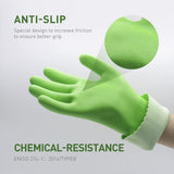 1 x Brand New HANDLANDY Chemical Resistant Gloves Reusable, Heavy Duty for Gardening, Cleaning S, Green-2 Pairs  - RRP €25.2