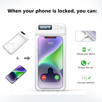 1 x RAW Customer Returns iDiskk New phone lock box, cell phone prison, timer lock box for Android phones iPhone max. 6.7 inches , cell phone safe timed locker box for phone addition temptation transparent  - RRP €36.28