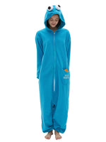 1 x RAW Customer Returns SMITHROAD Jumpsuit Animal Carton Carnival Halloween Costume Sleepsuit Cosplay Fleece Overall Pajamas Pyjamas Adult Unisex Nightwear Cookie Monster Onesie L - RRP €33.99