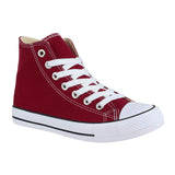 1 x RAW Customer Returns Elara Unisex Sneaker Sports Shoes High Top Sneaker Chunkyrayan 014-A Wine-41 - RRP €25.95