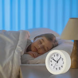 5 x Brand New QILUCKY 10cm Round Analog Alarm Clock without Ticking Clock with Alarm Function, with Light, Adjustable Alarm Time Green  - RRP €102.0