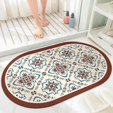 3 x Brand New KAZOLEN non-slip bath mat, 43 x 75 cm, super absorbent bathroom carpet, quick-drying bath mat, non-slip, washable, thin floor mat, suitable for bathroom, kitchen, bedroom - RRP €61.2